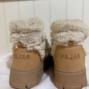 Pajar Beige and Cream Fur Boots